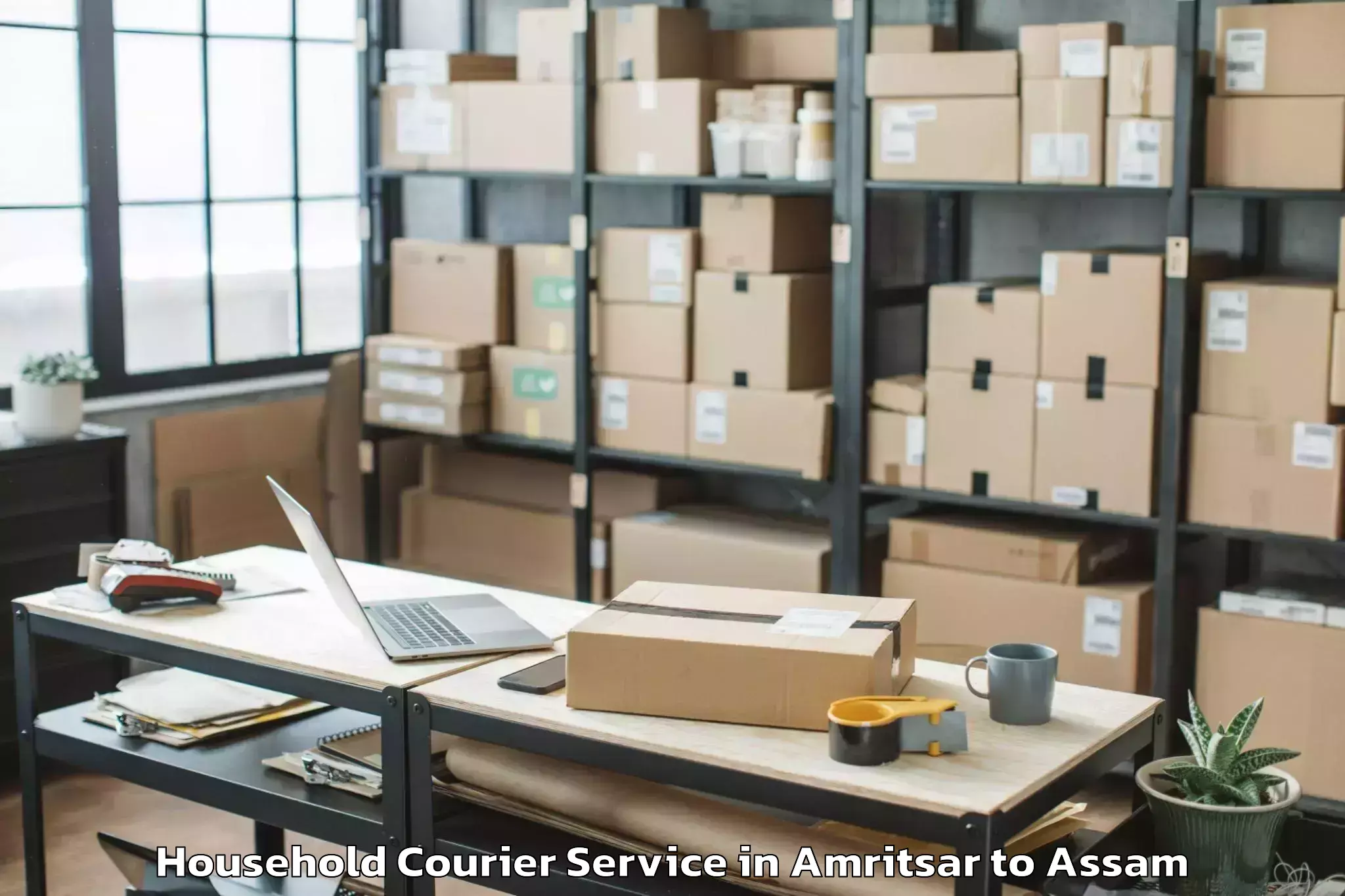 Professional Amritsar to Golakganj Household Courier